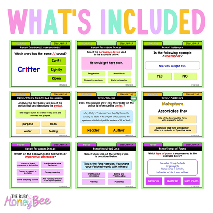 Stage 3 Year A Australian | NSW English Daily Review | Warm-Up Unit 4 Bundle