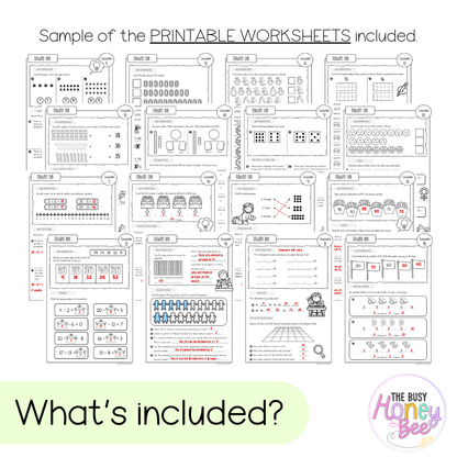 Multi Age K-2 Year B NSW Maths Worksheets Unit 16