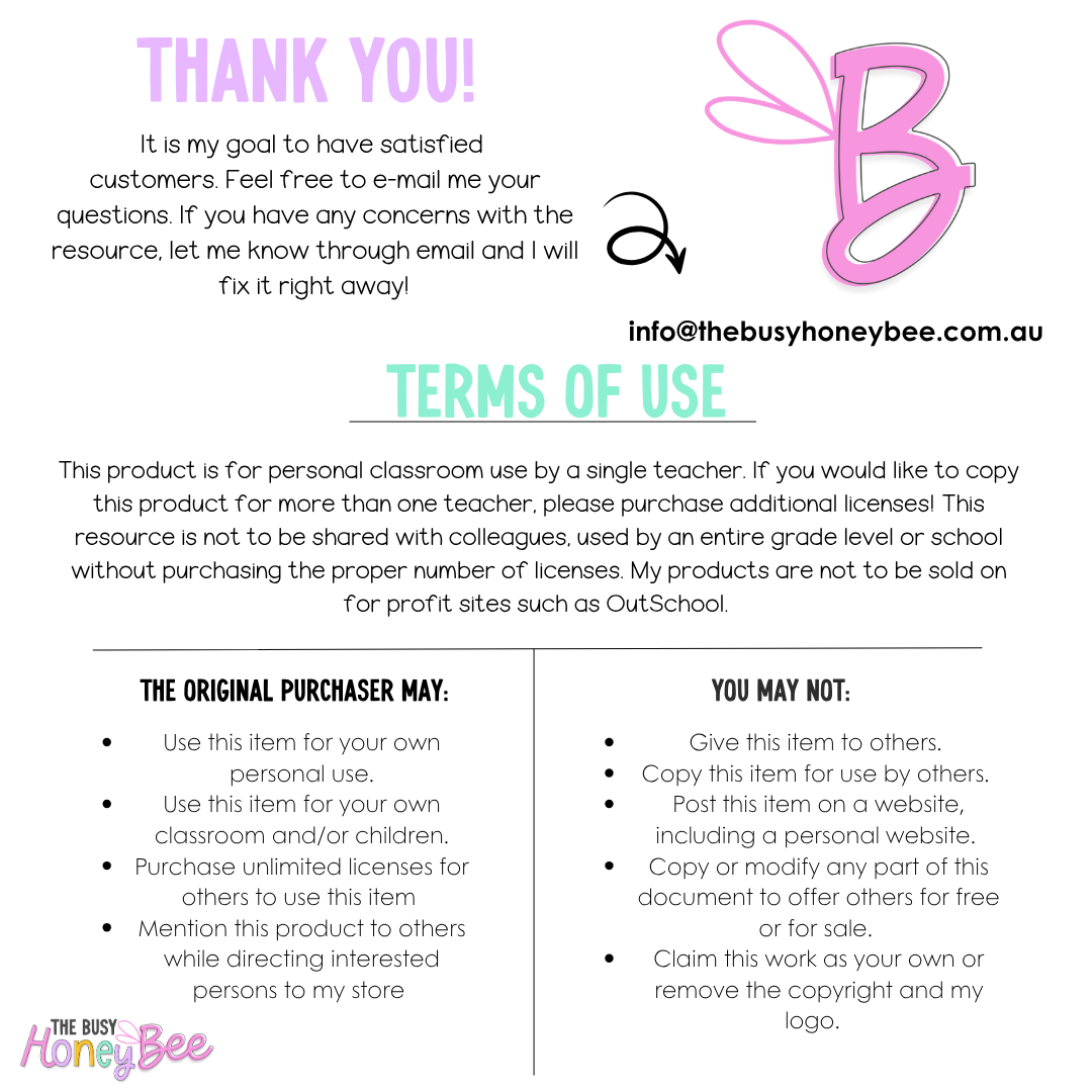 Stage 3 Year B Homework/Learning Pods Term 2 Mega Bundle