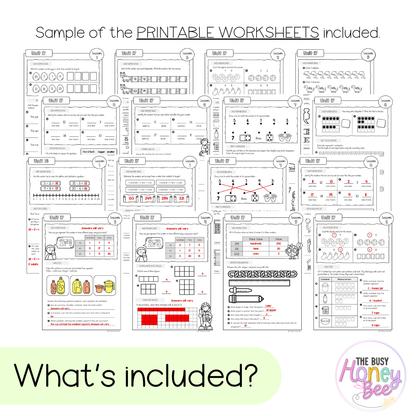 Multi Age K-2 Year B NSW Maths Worksheets Unit 17