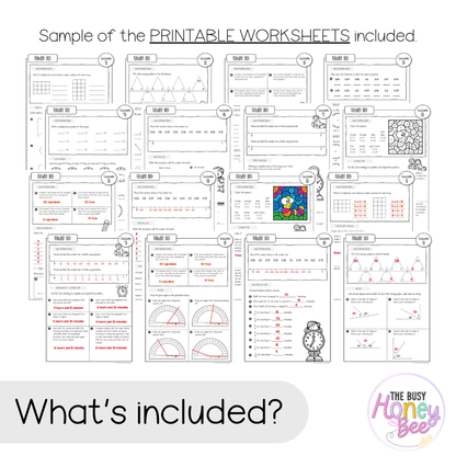 Multi Age 3-6 Year B NSW Maths Worksheets Unit 10