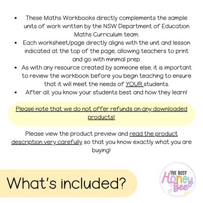 Stage 2 Year B NSW Maths Workbook ULTIMATE Mega Bundle