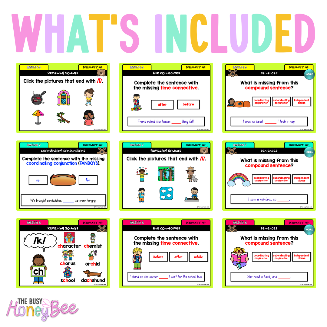 Multi Age K-2 Year B Australian | NSW English Daily Review | Warm-Up Unit 11