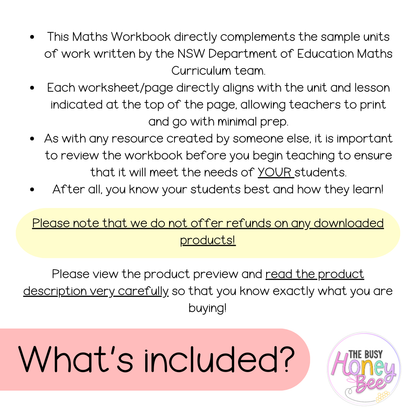 Stage 2 Year A NSW Maths Worksheets Unit 16