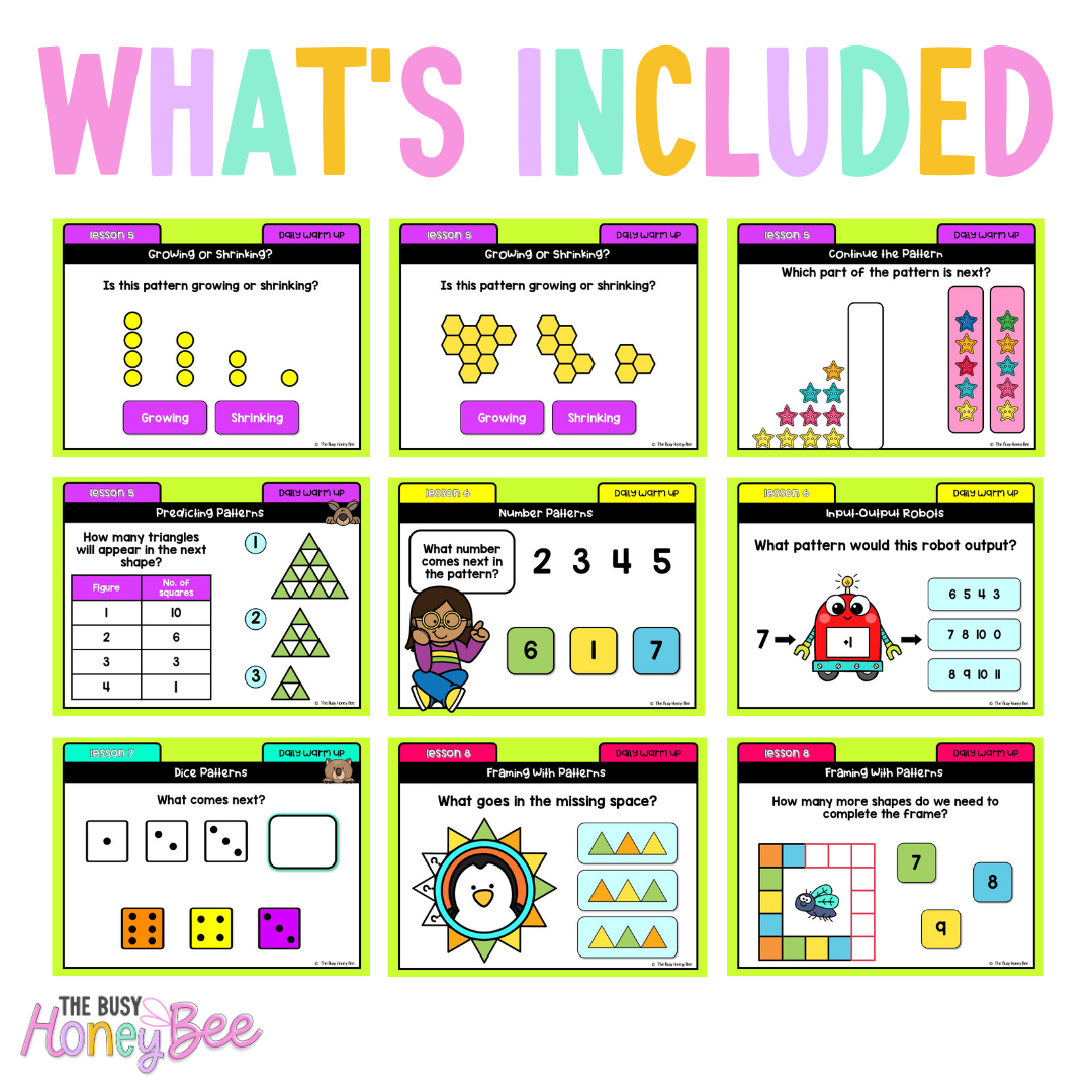 Multi Age K-2 Year B Maths Daily Warm Up Term 1 Mega Bundle