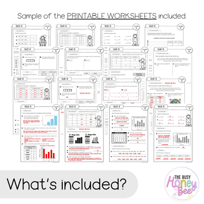 Multi Age 3-6 Year B NSW Maths Worksheets Unit 5
