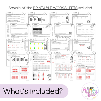 Multi Age 3-6 Year A NSW Maths Worksheets Unit 13