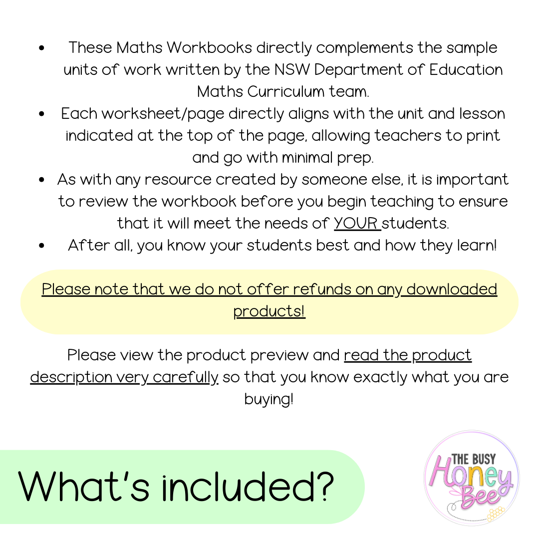 Stage 3 Year A NSW Maths Workbook ULTIMATE Mega Bundle