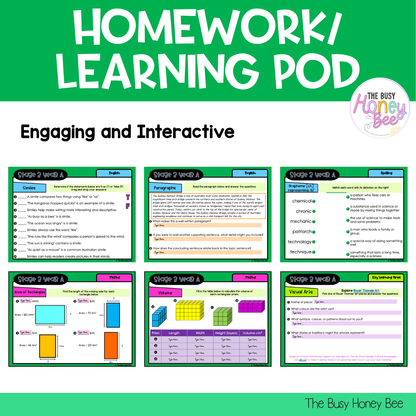 Stage 3 Year A Homework/Learning Pod 17
