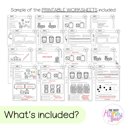 Multi Age K-2 Year B NSW Maths Worksheets Unit 1