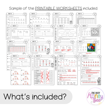 Multi Age 3-6 Year B NSW Maths Worksheets Unit 6