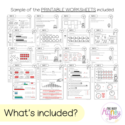 Multi Age K-2 Year A NSW Maths Worksheets Unit 8
