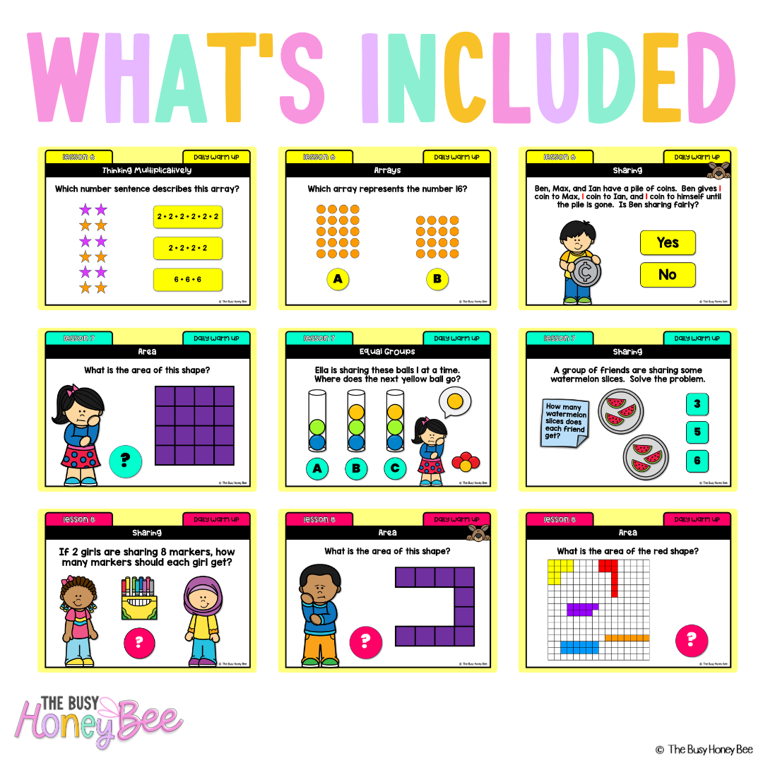 Multi Age K-2 Year A Australian | NSW Maths Daily Review | Warm-Up Unit 13