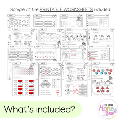 Multi Age K-2 Year B NSW Maths Worksheets Unit 7