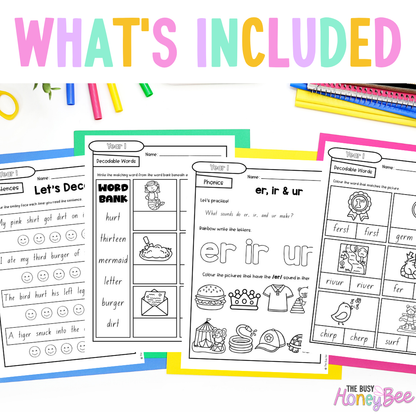 Stage 1 Year A - Year 1 Reading Pod 12 - er, ir, ur