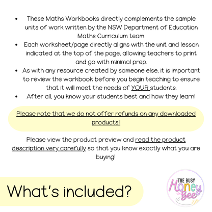 Multi Age K-2 Year A NSW Maths Workbook ULTIMATE Mega Bundle