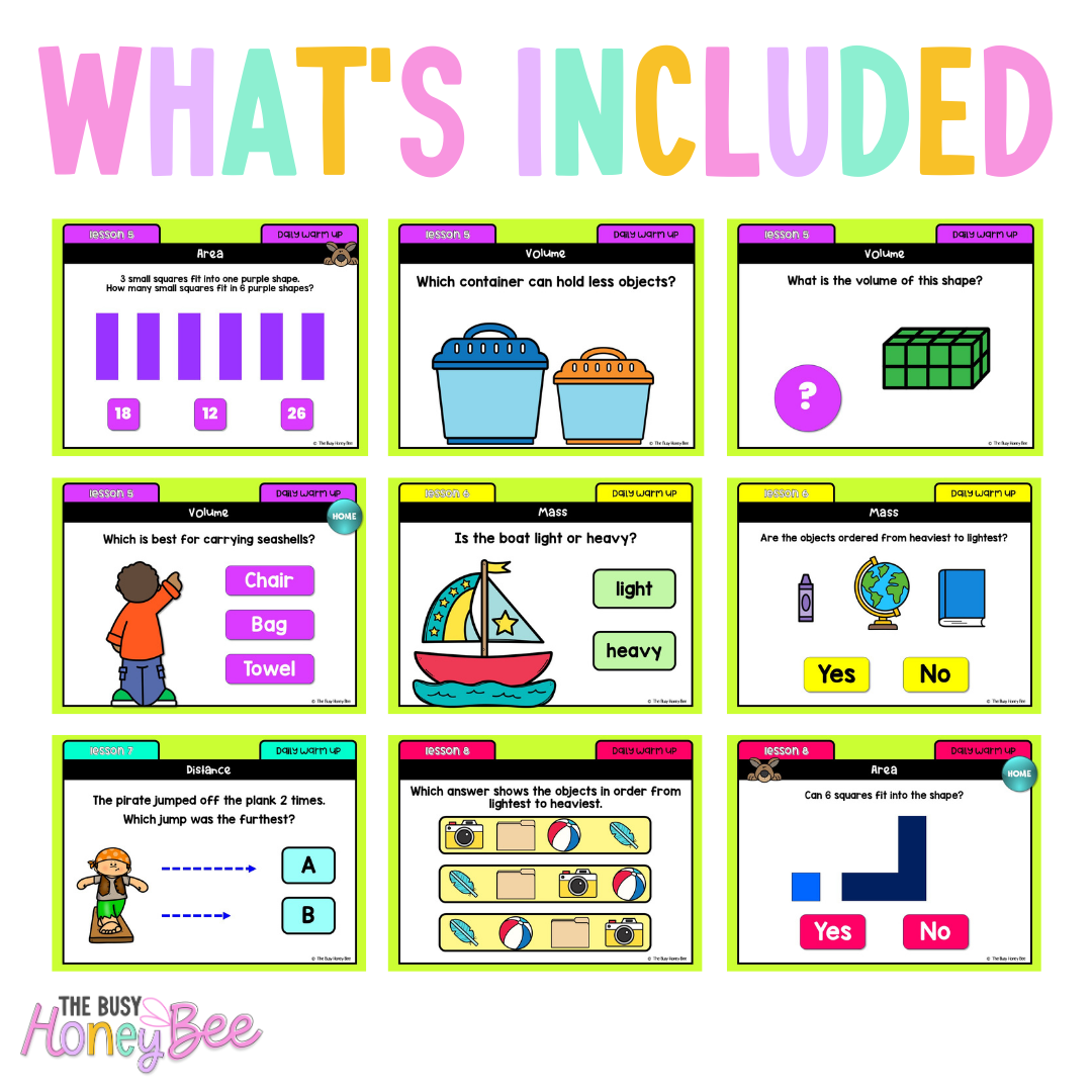 Multi Age K-2 Year B Ultimate Math Australian | NSW Math Daily Review | Warm-Up Mega Bundle