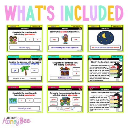 Multi Age K-2 Year B Ultimate English Australian | NSW English Daily Review | Warm-Up Mega Bundle