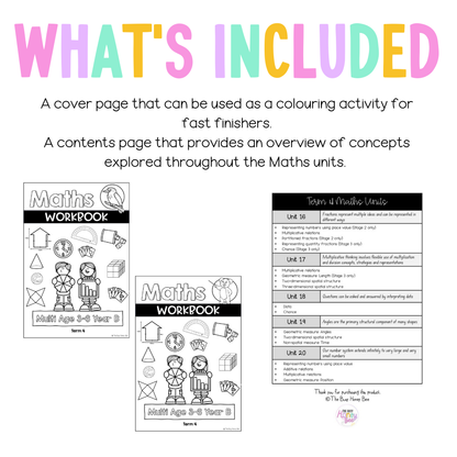 Multi Age 3-6 Year B NSW Maths Workbook Term 4