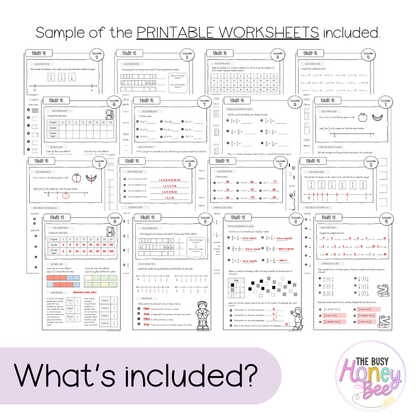 Multi Age 3-6 Year A NSW Maths Worksheets Unit 4