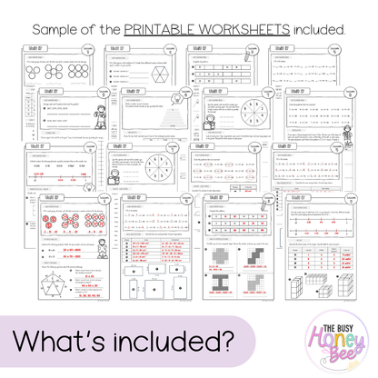 Multi Age 3-6 Year A NSW Maths Worksheets Unit 17