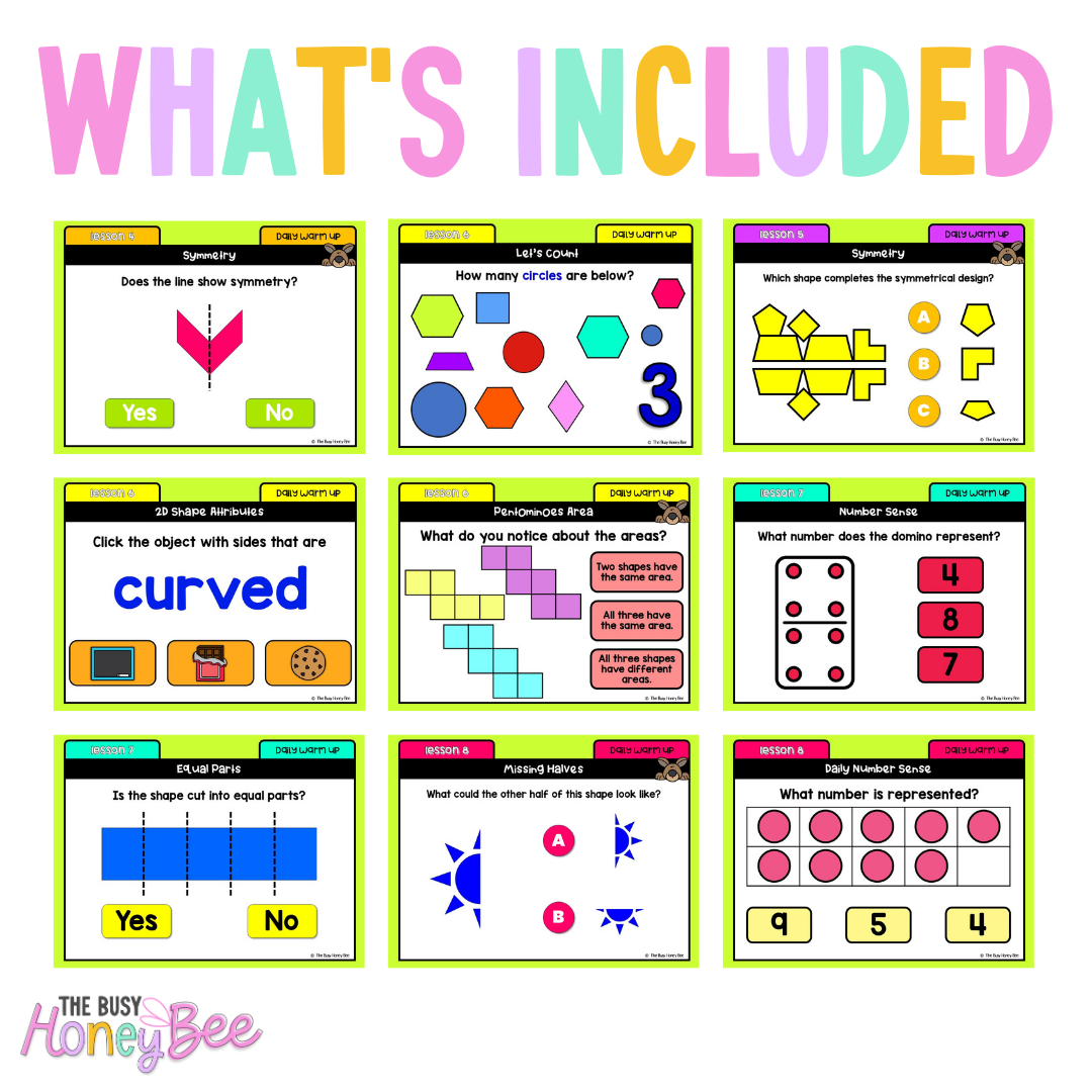 Multi Age K-2 Year B Ultimate Math Australian | NSW Math Daily Review | Warm-Up Mega Bundle