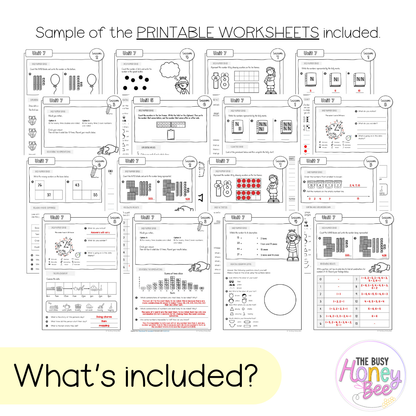 Multi Age K-2 Year A NSW Maths Worksheets Unit 7