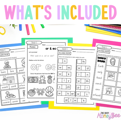 Stage 1 Year A - Year 1 Reading Pod 13 - ear and or make /er/