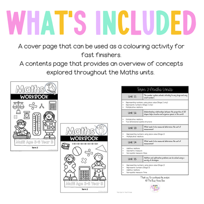 Multi Age 3-6 Year B NSW Maths Workbook Term 3