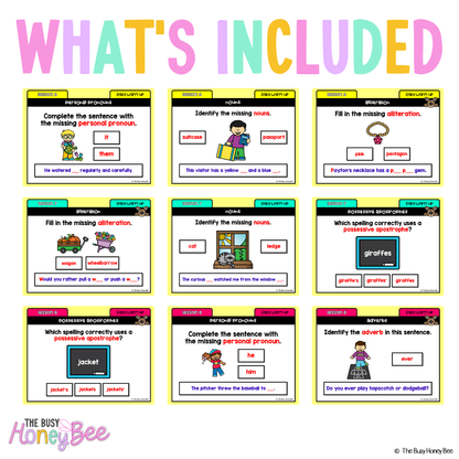 Multi Age K-2 Year A Australian | NSW English Daily Review | Warm-Up Term 3 Mega Bundle