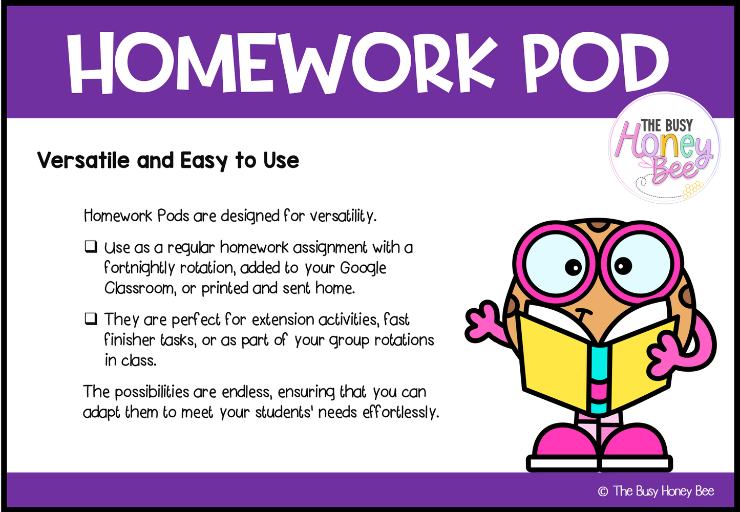 Early Stage 1 Homework/Learning Pod 5