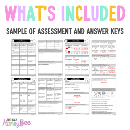 Multi Age 3-6 Year B Differentiated NSW Maths Assessment Unit 6