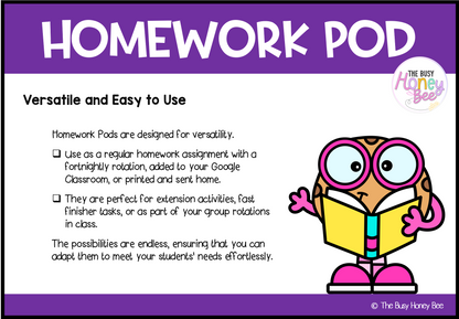 Early Stage 1 Homework/Learning Pod 10