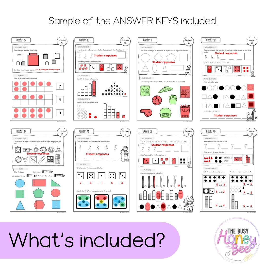 Early Stage 1 NSW Maths Workbook ULTIMATE Mega Bundle