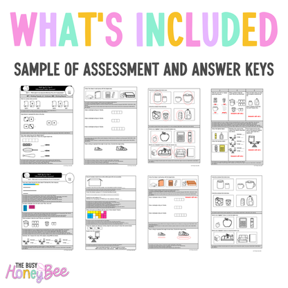 Multi Age K-2 Year A Differentiated NSW Maths Assessment Unit 3