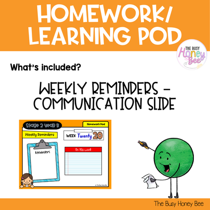 Stage 2 Year B Homework/Learning Pod 40