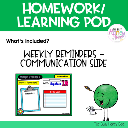 Stage 3 Year A Homework/Learning Pod 18