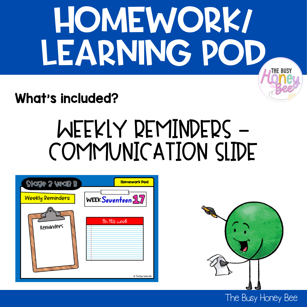 Stage 3 Year B Homework/Learning Pod 37