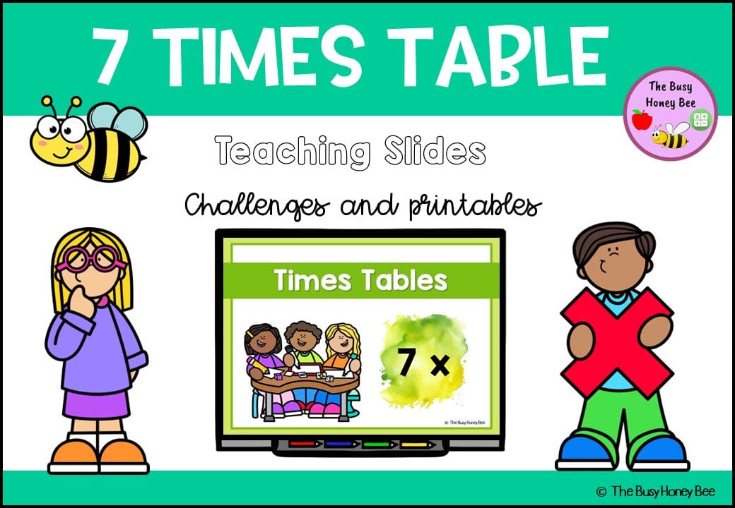7 Times Table Teaching Slide and Printable Bundle - Teaching Bundle
