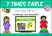 7 Times Table Teaching Slide and Printable Bundle - Teaching Bundle