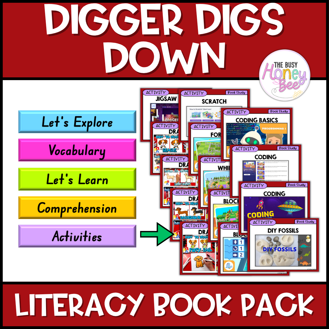 Digger Digs Down, Huni Melissa Bolliger - CBCA 2025 - Literacy Book Pack - Activity Pack
