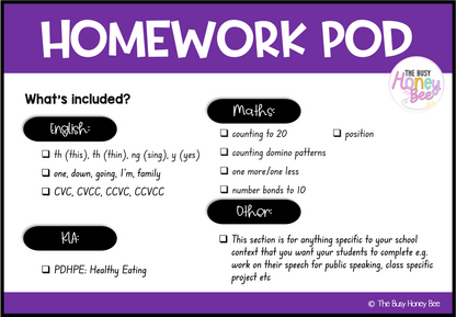 Early Stage 1 Homework/Learning Pod 10