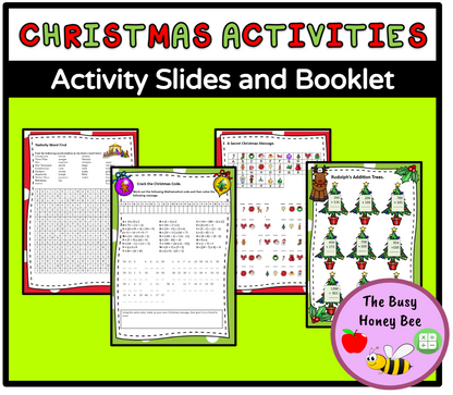 Stage 2 Christmas Activities PowerPoint and Booklet