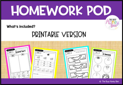 Early Stage 1 Homework/Learning Pod 6