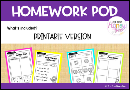 Early Stage 1 Homework/Learning Pod 5