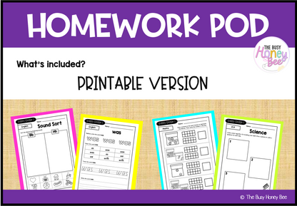 Early Stage 1 Homework/Learning Pod 7