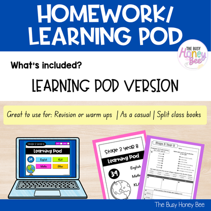 Stage 3 Year B Homework/Learning Pod 34
