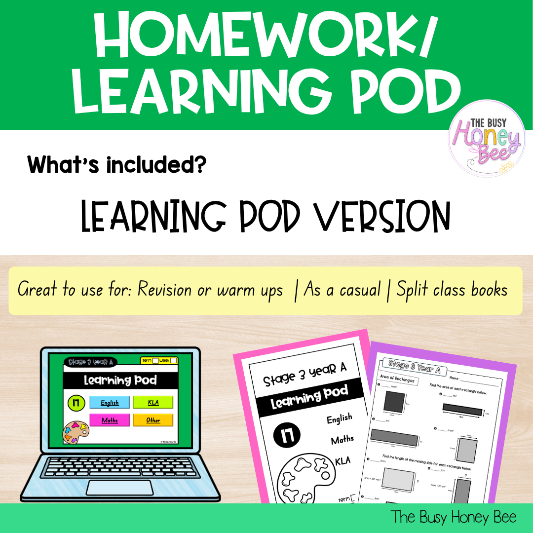 Stage 3 Year A Homework/Learning Pod 17