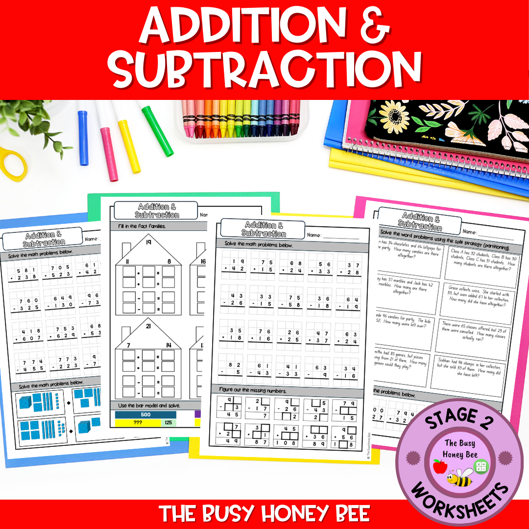 Year 3 Addition & Subtraction Explicit Teaching Bundle