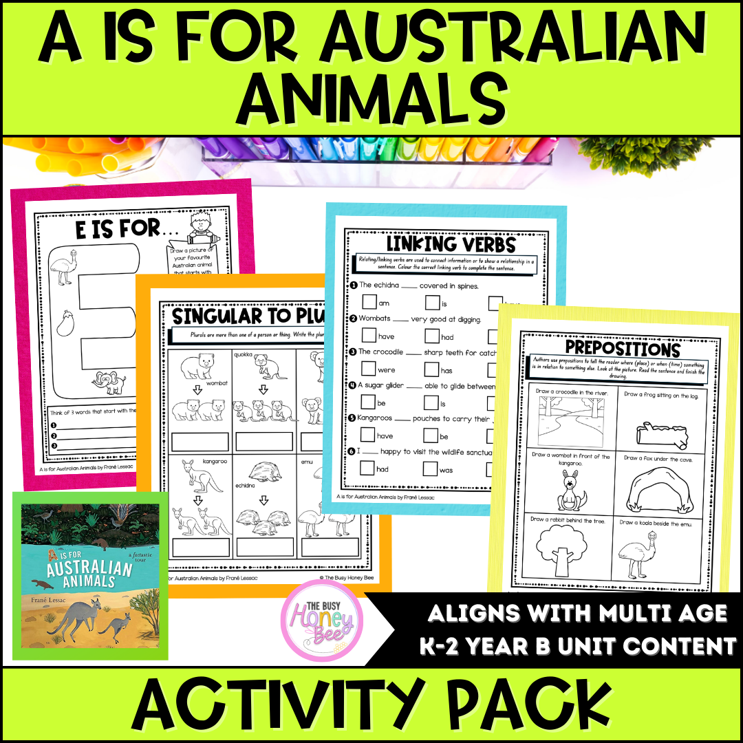 A is for Australian Animals Activity Pack